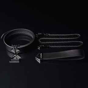 Повідець LOCKINK Tied Collar with Leash Set, чорний 3