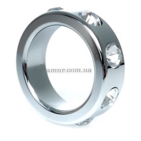 Эрекционное кольцо «Metal Cock Ring Cristal Diamonds» 0