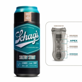 Мастурбатор – банка пива Blush Schag's – Sultry Stout Masturbator – Frosted, самосмазывающийся, вакуум 0