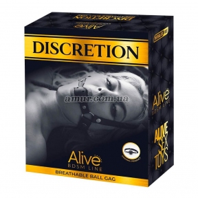 Воздухопроницаемый кляп Alive Discretion, черный 2