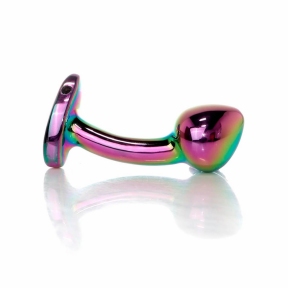 Изогнутая, анальная пробка «Jewellery Multicolour Curved Plug», S 2