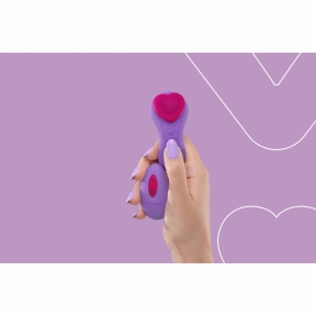 Вибратор в трусики FairyGasm HeartGem violet, на магните, пульт ДУ 8