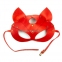 Преміум маска кішечки LoveCraft, натуральна шкіра, червона 1
