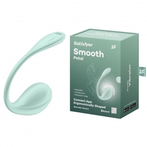 Смарт-віброяйце Satisfyer Smooth Petal Connect App, колір м'яти 7