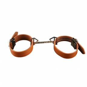 Наручники LOCKINK Wristcuffs/Anklecuffs, коричневі 4