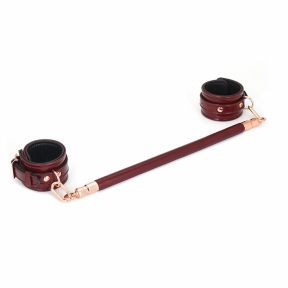 Фиксатор-распорка для ног или рук Liebe Seele Wine Red Spreader Bar, дерево + натуральная кожа 6