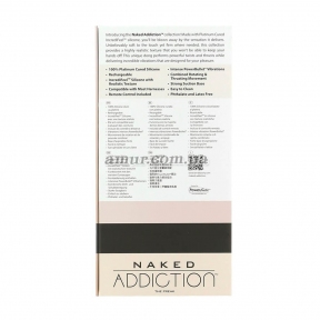 Фалоімітатор Addiction - Naked The Freak, що обертається і штовхає, з пультом ДУ 6