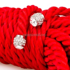 Мотузка для бондажу «Premium Silkyk» 5 метрів, червона 0