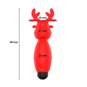 Мини-вибратор Sweet Play Mini Reindeer A10, красный 3