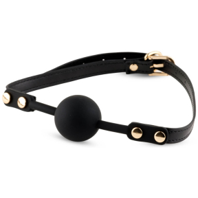 Кляп в форме розы Black Rose Ball Gag, черный 6