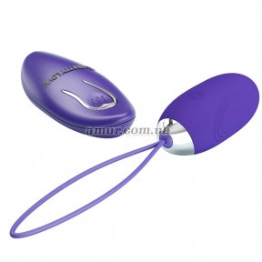 Фиолетовый вибростимулятор-яйцо «Jenny-Youth», ДУ, 12 режимов вибрации 0