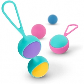 Набір вагінальних кульок PMV20: Vita – Kegel Ball Set, маса 40, 50, 60 г, два тримачі 2