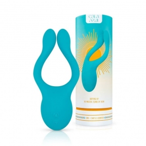 Универсальный вибратор для пар Cala Azul – Dani Couples Toy, 10 режимов 8