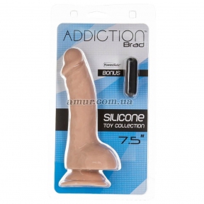 Фалоімітатор Addiction - Brad + віброкуля у подарунок 4