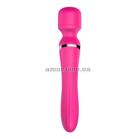 Вибратор-микрофон «Foxshow Dual Massager Pulsator», розовый, 7+7 функций 2