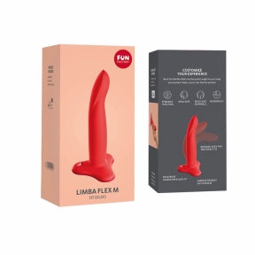 Фалоімітатор Fun Factory LIMBA FLEX M, кораловий, гнучкий, з ефектом пам'яті, підходить для точки G 8
