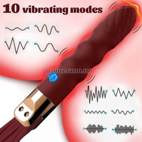 Вибратор с флоггером «Vibrating Flogger», 10 режимов вибрации 0