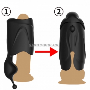 Мастурбатор Male Penis, 2 мотори, 10 режимів вібрацій 14