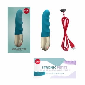 Міні-пульсатор Fun Factory STRONIC PETITE, бірюзовий, 8 режимів, підходить для початківців 5