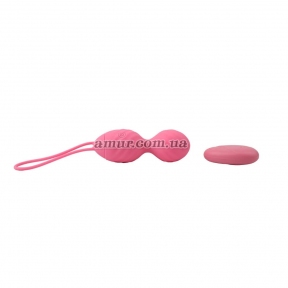 Вагинальные шарики «Ridged M-mello» розовые, с пультом ДУ 2