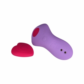 Вибратор в трусики FairyGasm HeartGem violet, на магните, пульт ДУ 5