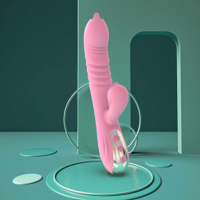 Вібратор «Fairy», рожевий, 20 режимів вібрації, 3 режими руху вгору і вниз 9