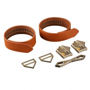 Наручники LOCKINK Wristcuffs/Anklecuffs, коричневі 3