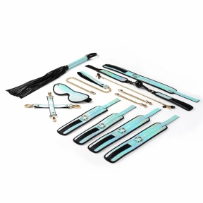 БДСМ-набор Liebe Seele Vivid Sky 8 Pieces Set, 8 аксессуаров, экокожа на бархатной основе 0
