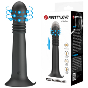 Вибратор на присоске Pretty Love Stellan, толкающие и вращательные движения 7