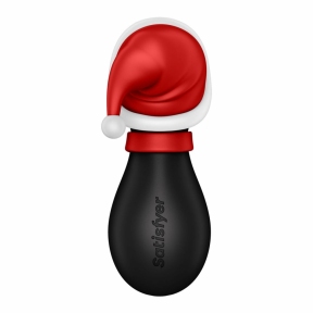 Вакуумний кліторальний стимулятор Satisfyer Penguin Holiday Edition, в шапочці та шарфі 3