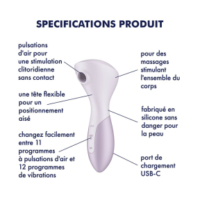 Вибромассажер Satisfyer Wand-erful с вакуумной клиторальной стимуляцией 4