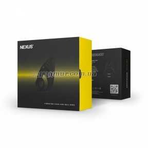 Ерекційне віброкільце Nexus Enhance Vibrating Cock and Ball Ring, подвійне 3