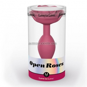 Силіконова анальна пробка Love To Love Open Roses, M 3