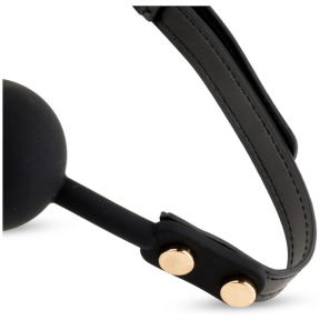 Кляп в форме розы Black Rose Ball Gag, черный 7