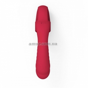 Эксклюзивный вибратор «Licking Vibrator», красный, 20 режимов 3