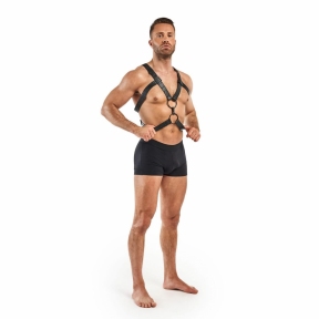 Портупея Bedroom Fantasies: Rocco Bondage Harness, чорна 4