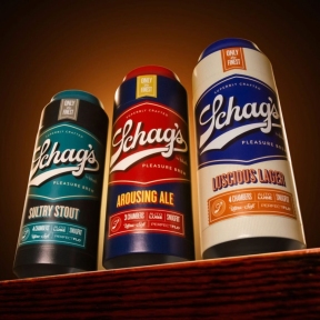 Мастурбатор – банка пива Blush Schag's Arousing Ale Masturbator – Frosted, самозмащувальний вакуум 7