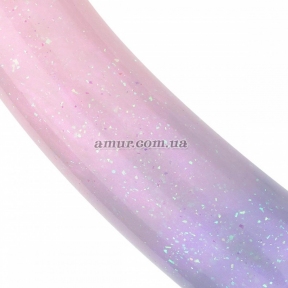 Фалоімітатор з блискітками «Mermaid Ombre», 19 см 5