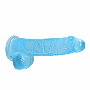 Фаллоимитатор «Realrock Dildo 6», 17 см, голубой 1