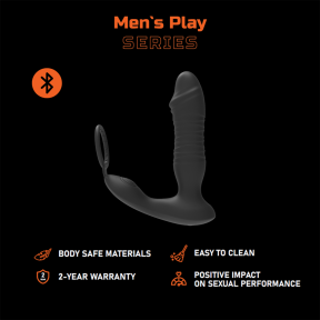 Пробка-массажер простаты Erospace Men’s Play Thrusting Prostate Massager APP Controlled B5 0