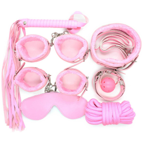 Набір БДСМ іграшок Fetish B-Series BDSM Kit 2.0, рожевий 7