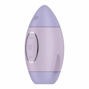 Вакуумний стимулятор з вібрацією Satisfyer Mission Control Violet, 2 незалежні двигуни 3