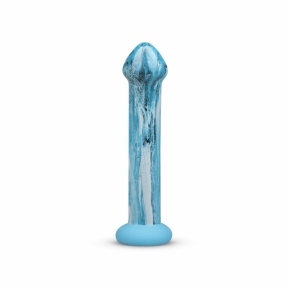Скляний дилдо Gildo Ocean Ripple, об'ємна головка, ідеально для точки G 2