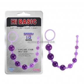 Анальная цепочка «Sassy Anal Beads», фиолетовая 0