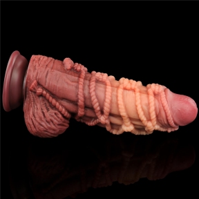 Фаллоимитатор «Dual layered Platinum Silicone Cock with Rope», 24 см 1