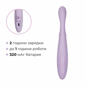 Тонкий кролик-вибратор Svakom Cici+ 2 Lilac, управление со смартфона, подогрев до 38 °C 7