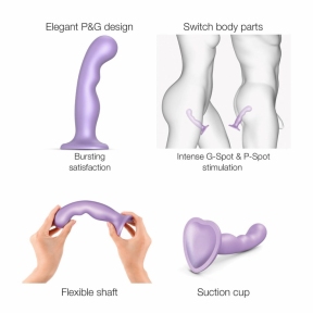 Фаллоимитатор Strap-On-Me Dildo Plug P&G, лиловый, L 2