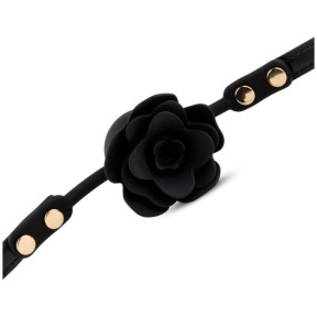 Кляп в форме розы Black Rose Ball Gag, черный 3