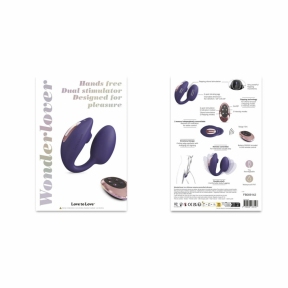 Віброяйце з вакуумною кліторальною стимуляцією Love To Love Wonderlover, синє 6