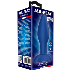 Анальная пробка Mr. Play Bulb Anal Plug L, синяя 5